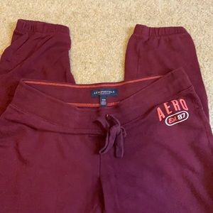 Maroon Areopostale Jogger sweats
